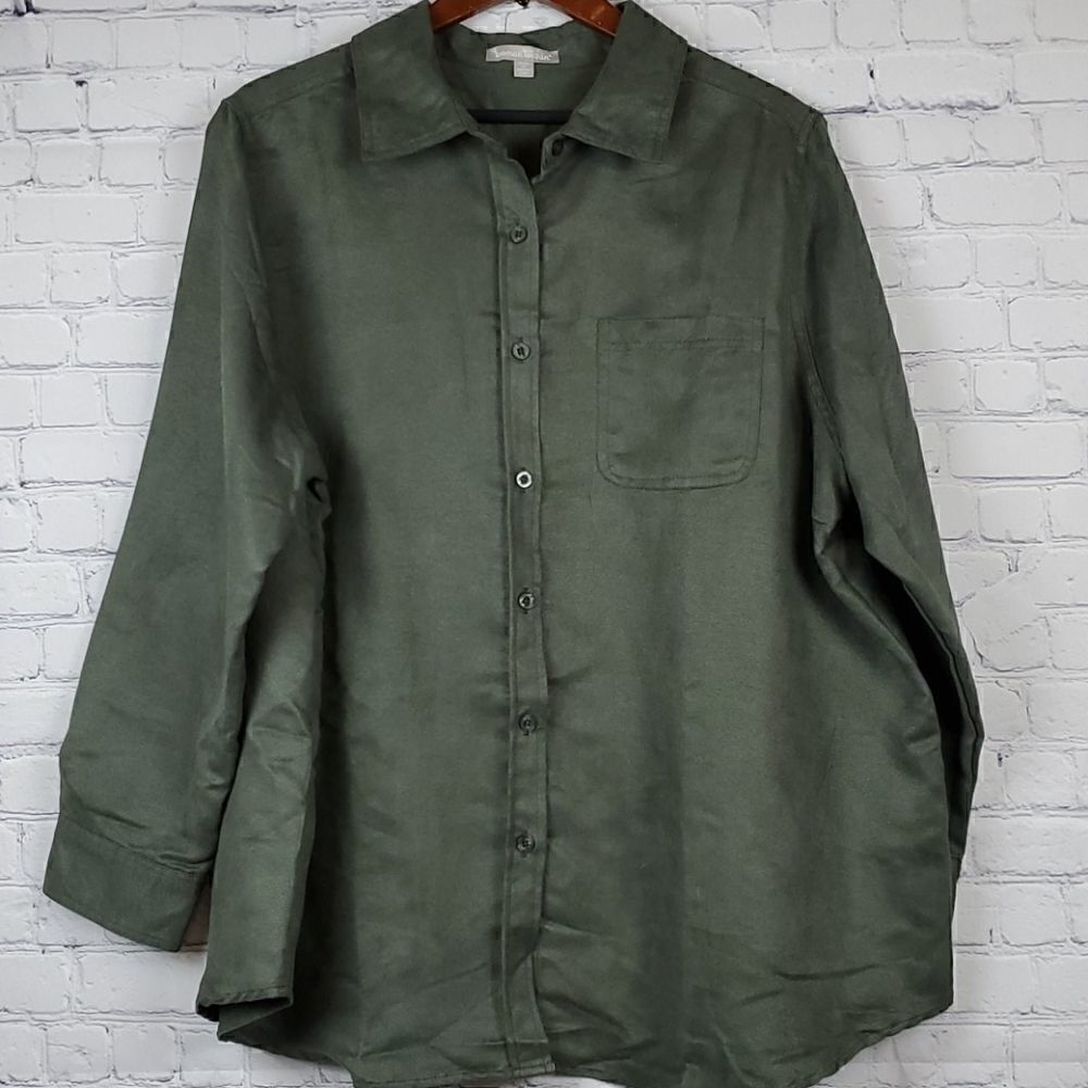 Woman Within Soft Suede Moleskin Shirt Sz 22/24